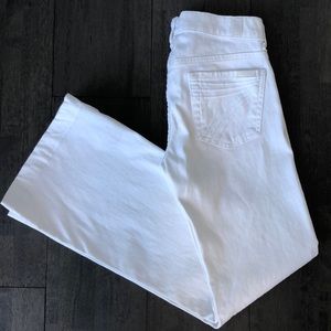 Seven 7 for all mankind white dojo jeans flare 24